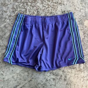 Nike Dri-FIT Purple Mesh Athletic Shorts XL Side Stripe Retro